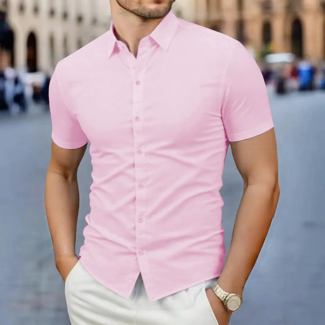 Business Casual Solid Color Short