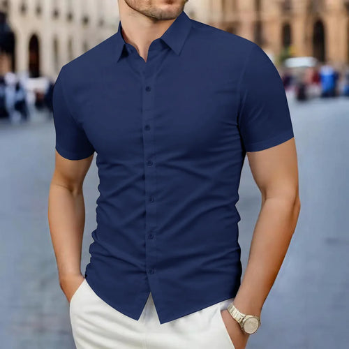 Business Casual Solid Color Short